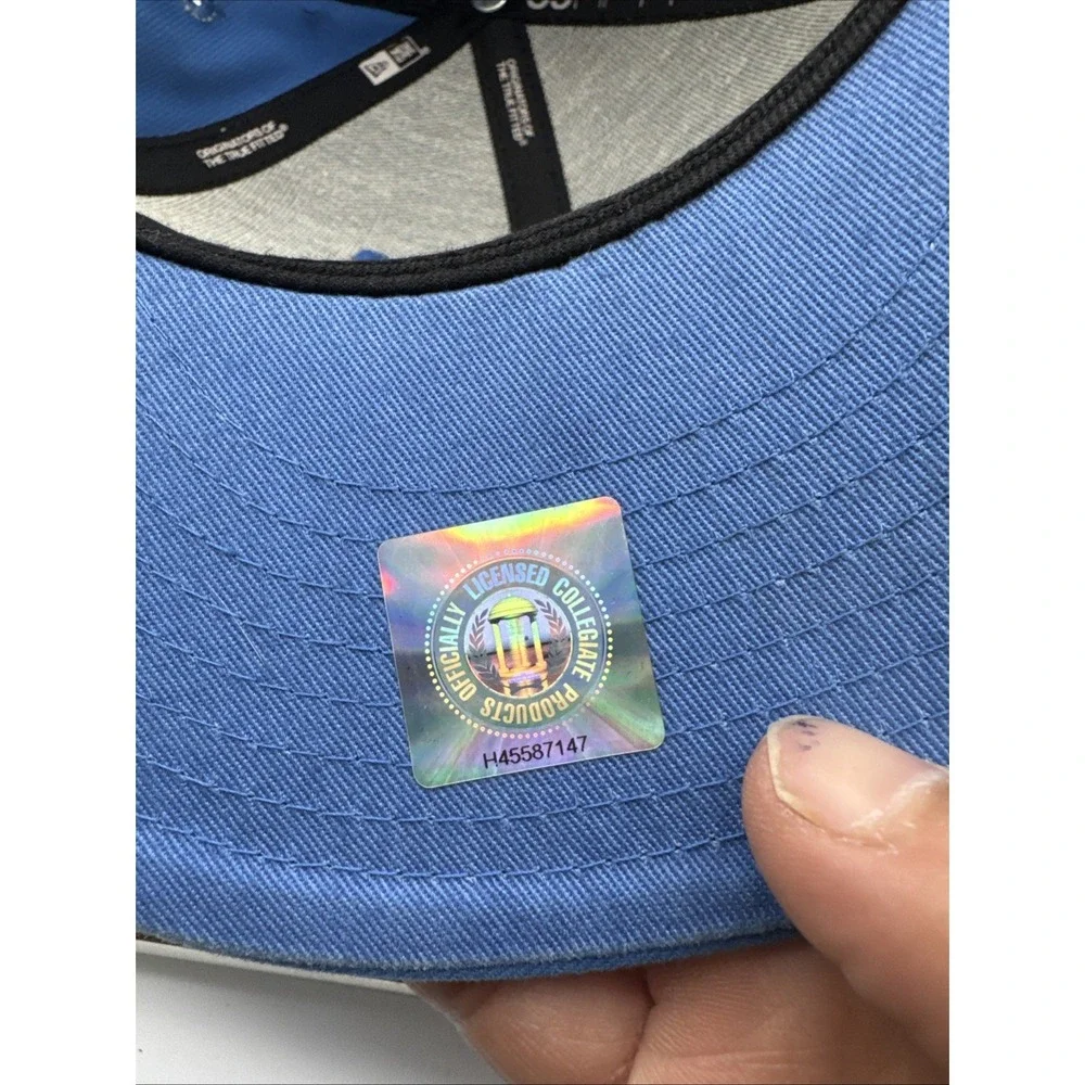 New Era Red Sox City Connect Hat Mens 7 1/4 Blue Yellow Good MLB UCLA 59FIFTY